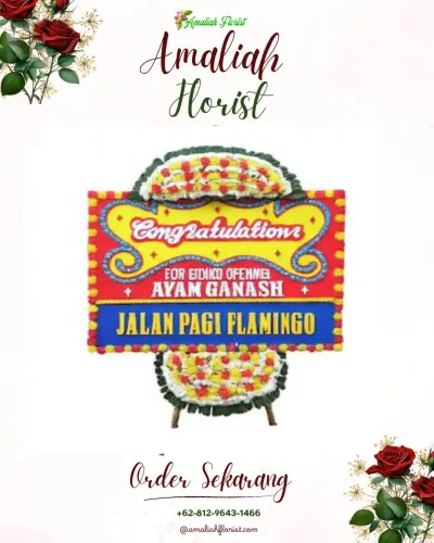 Bunga Papan Congratulation di Bedayutalang